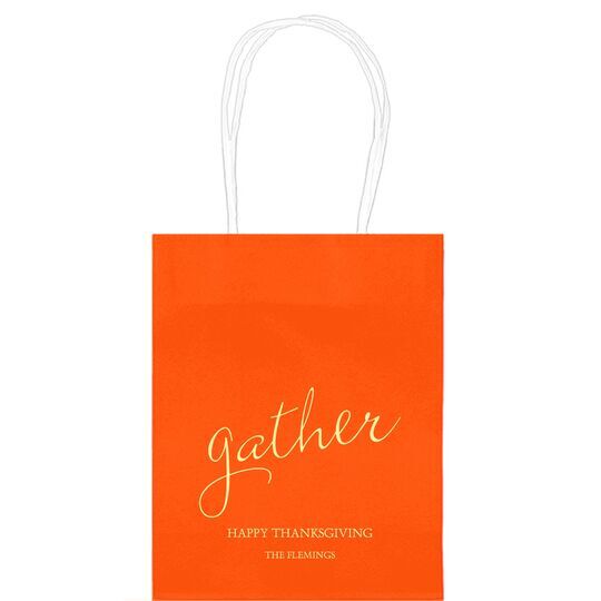 Expressive Script Gather Mini Twisted Handled Bags